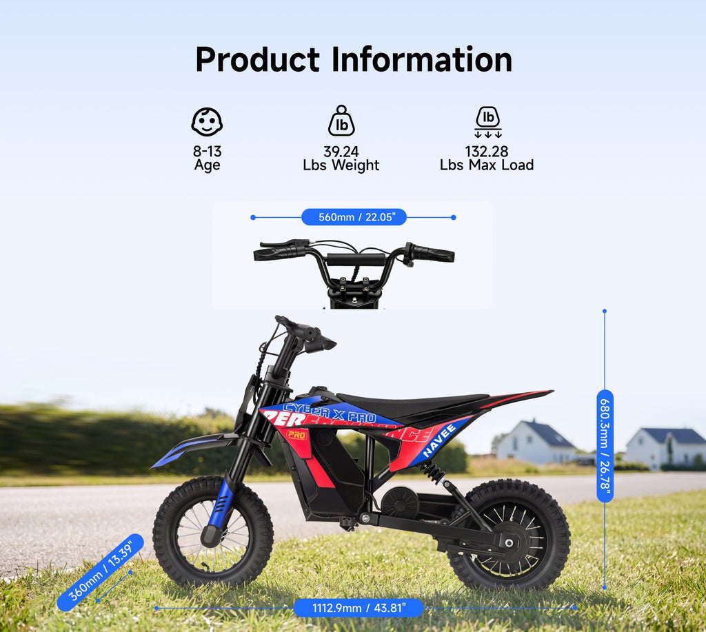 NAVEE Cyber X Pro | High-Speed Kids Dirt Bike