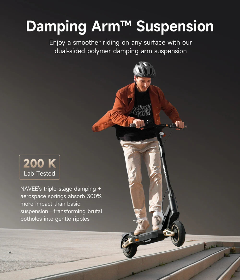 NAVEE ST3 Pro Damping Arm™  Suspension City E-scooter