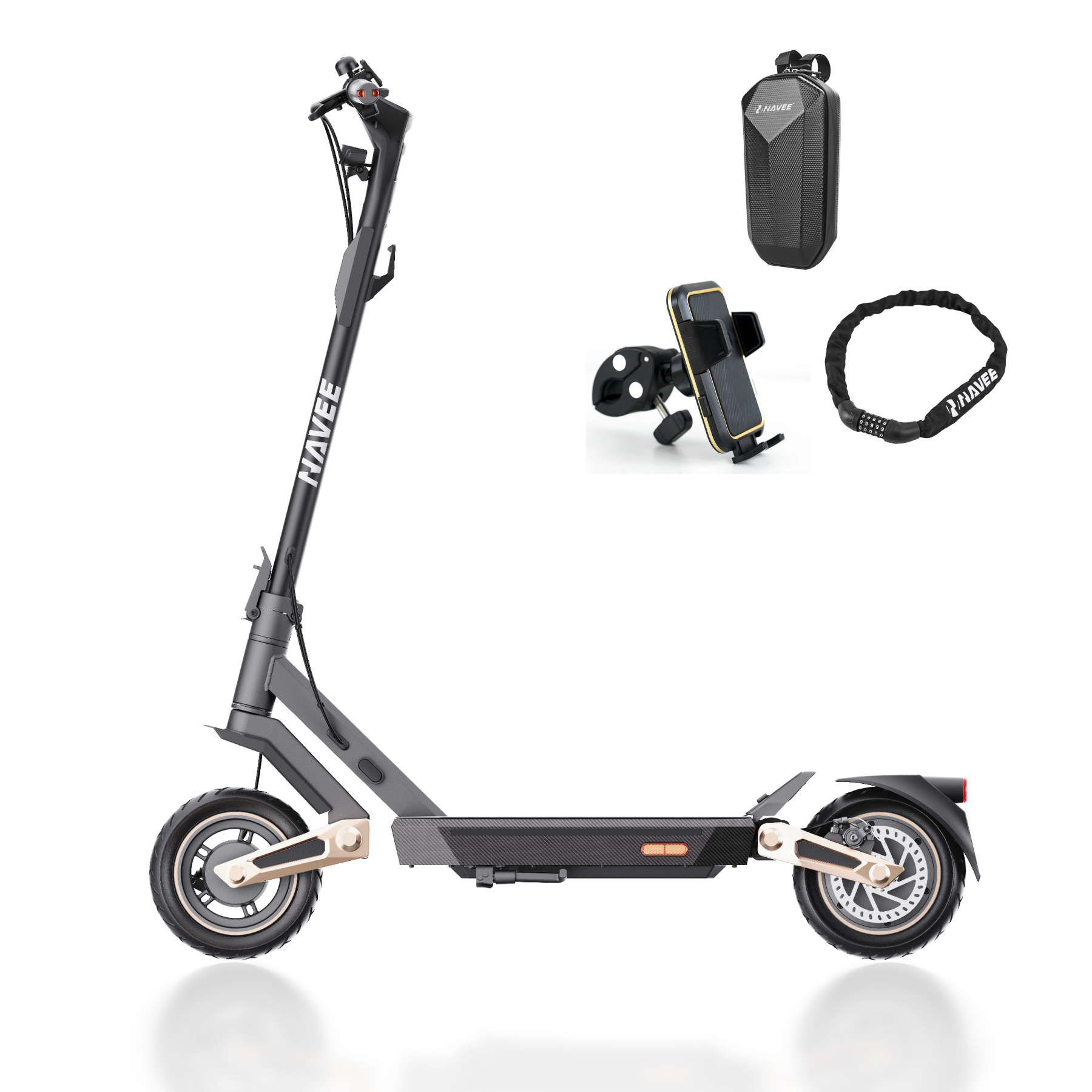 NAVEE ST3 Electric Scooter｜Damping Arm™ Suspension｜37.3miles Eco-range｜1000W
